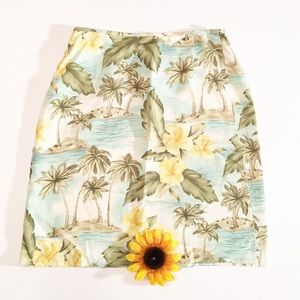 NWT Tommy Bahama palm tree tropical skirt size 6